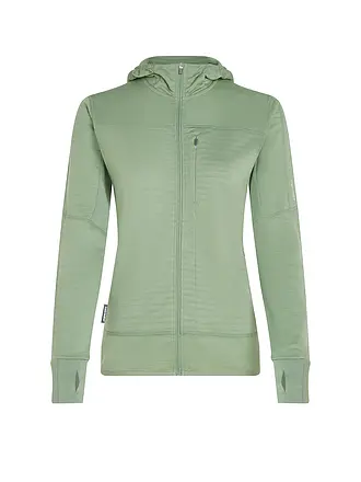 ICEBREAKER | Chaqueta polar de mujer Real Fleece 300 con capucha de merino |
